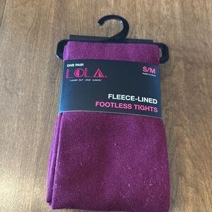 Fleece-lined Footless Tights